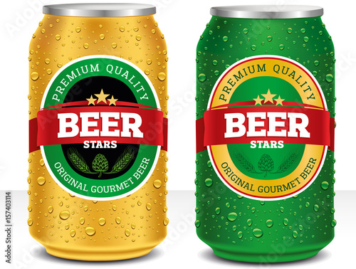 Beer can design template