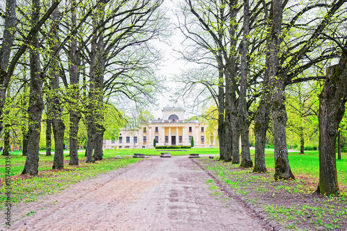 Tyshkevich mansion at Traku Voke public park in Vilnius