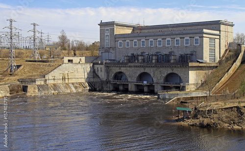 hydroelectric power station on the river Narva