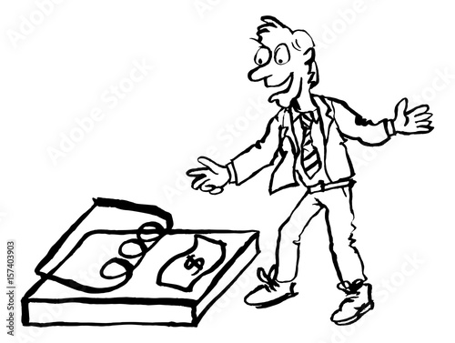 Businessman Money Trap Concept