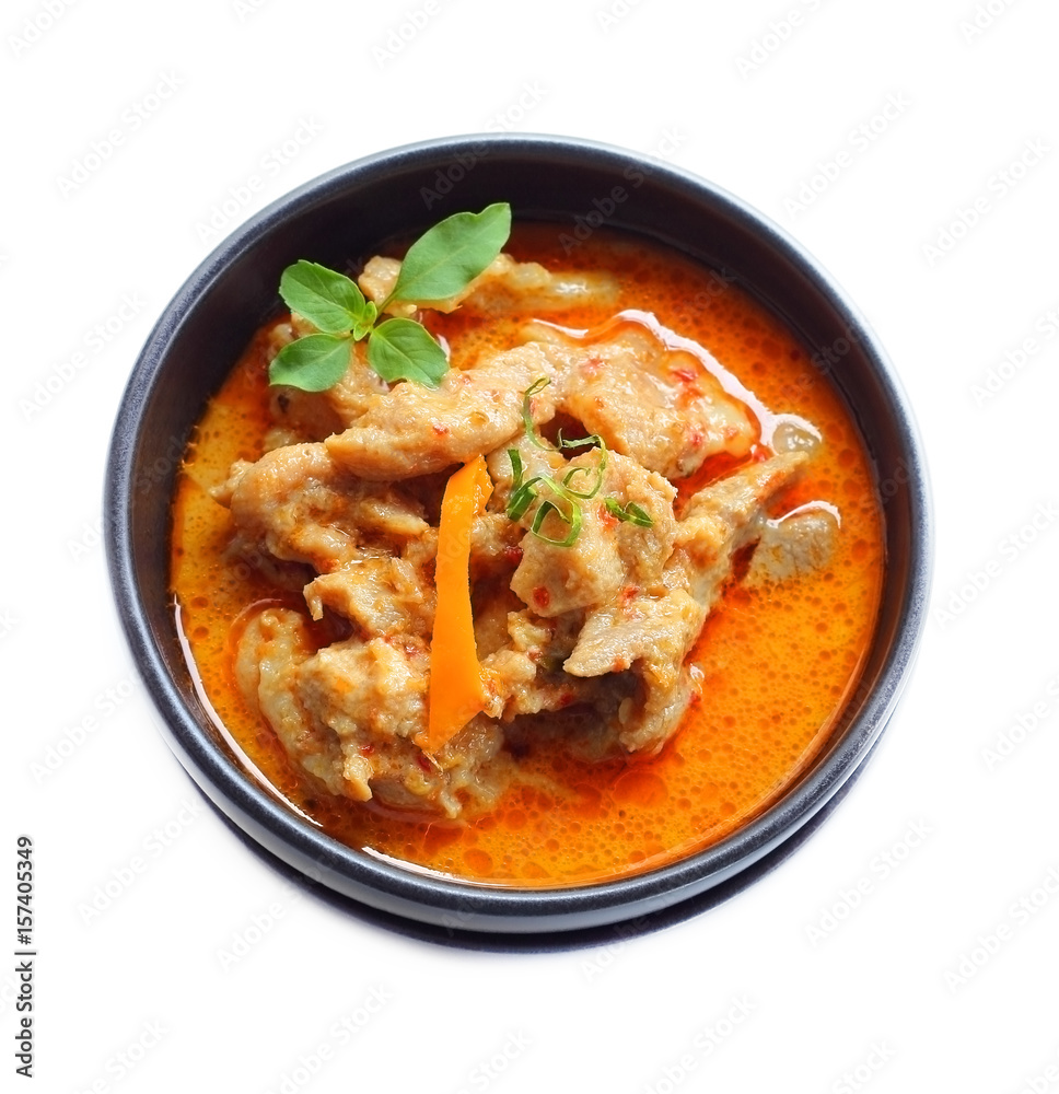 Fototapeta premium Red curry with pork.