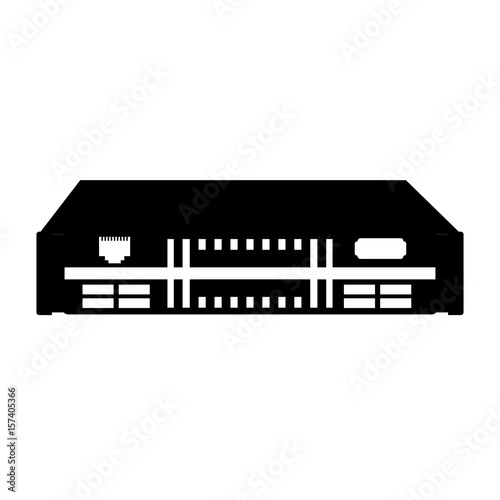 black icon black modem cartoon vector graphic design