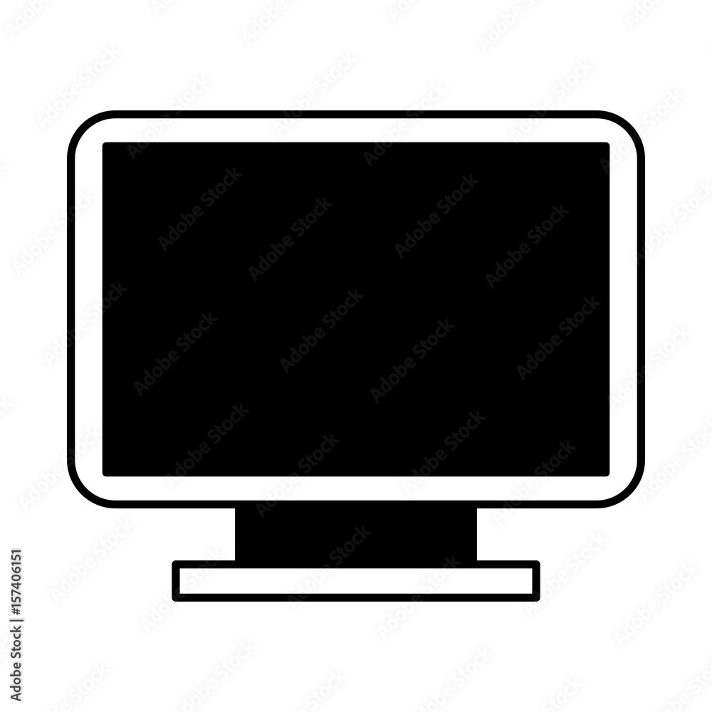 black icon screen cartoon vector graphic design black icon screen cartoon vector graphic design