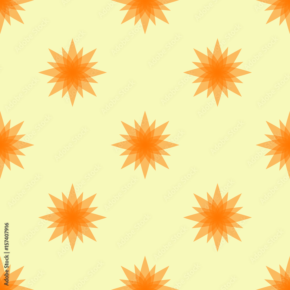 Seamless Floral Pattern Yellow on Yellow Seamless Floral Pattern Yellow on Yellow