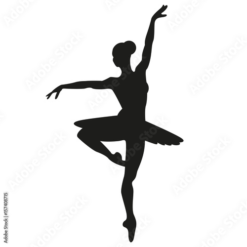 ballerina vector silhouette illustration