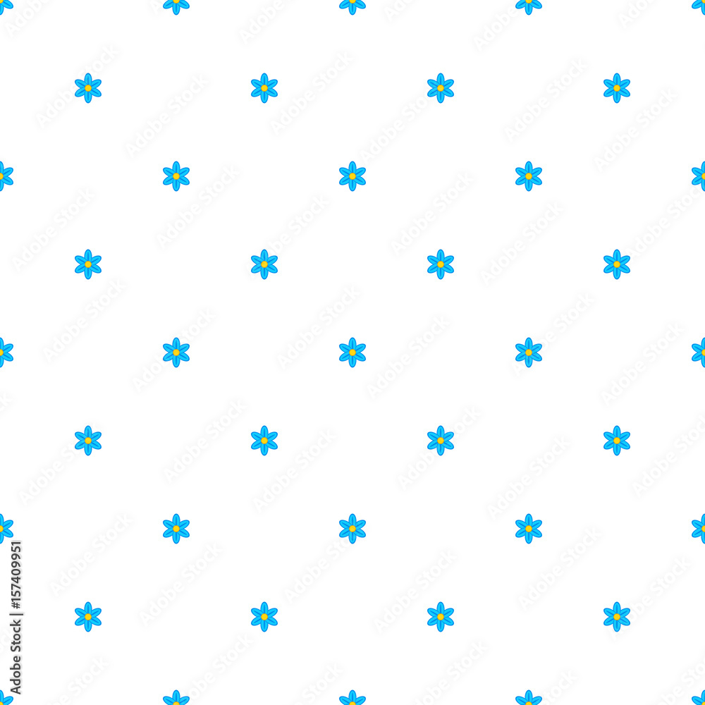 Flowers background, vector seamless pattern