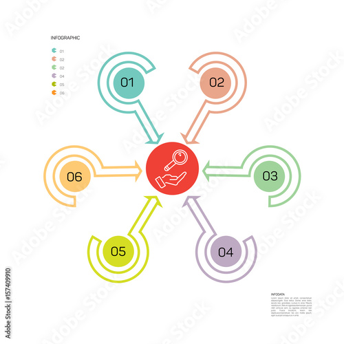 Vector business template with 3 steps infographic.