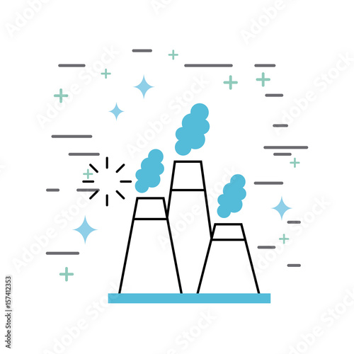 chimney image illustration icon design vector graphic