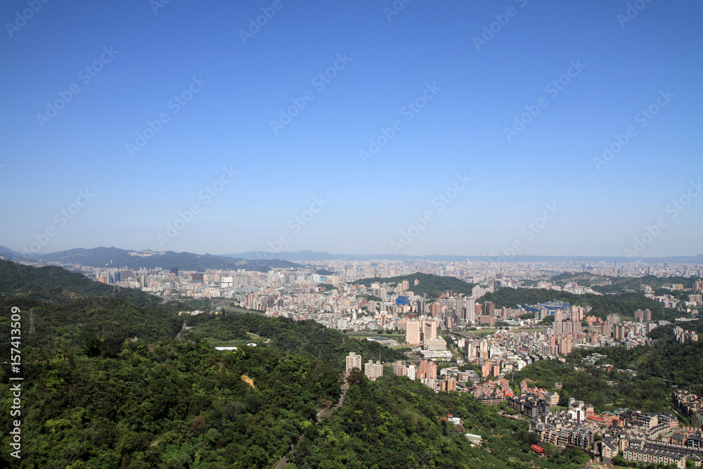 猫空から見た台北市街