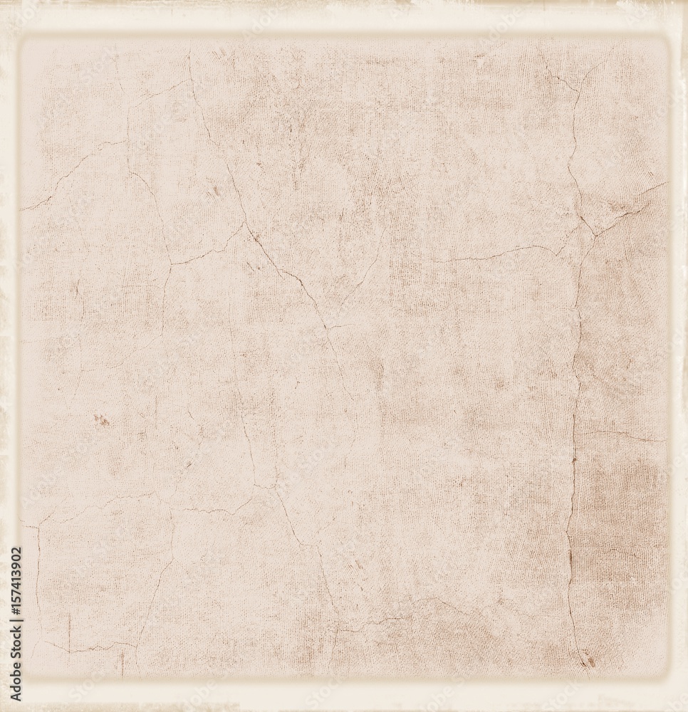 Retro sepia wall surface close up with faded borders for texture or background.