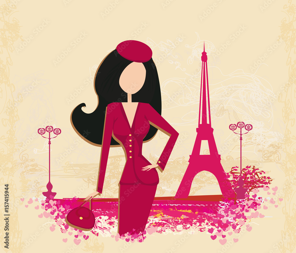 women Shopping in Paris card