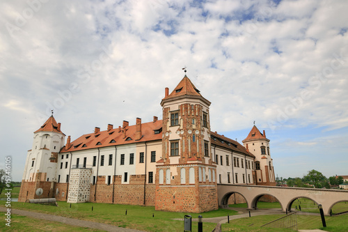 Mir  BELARUS - May 20  2017  Mir Castle in Minsk region - historical heritage of Belarus. UNESCO World Heritage. Traveling on Belarus