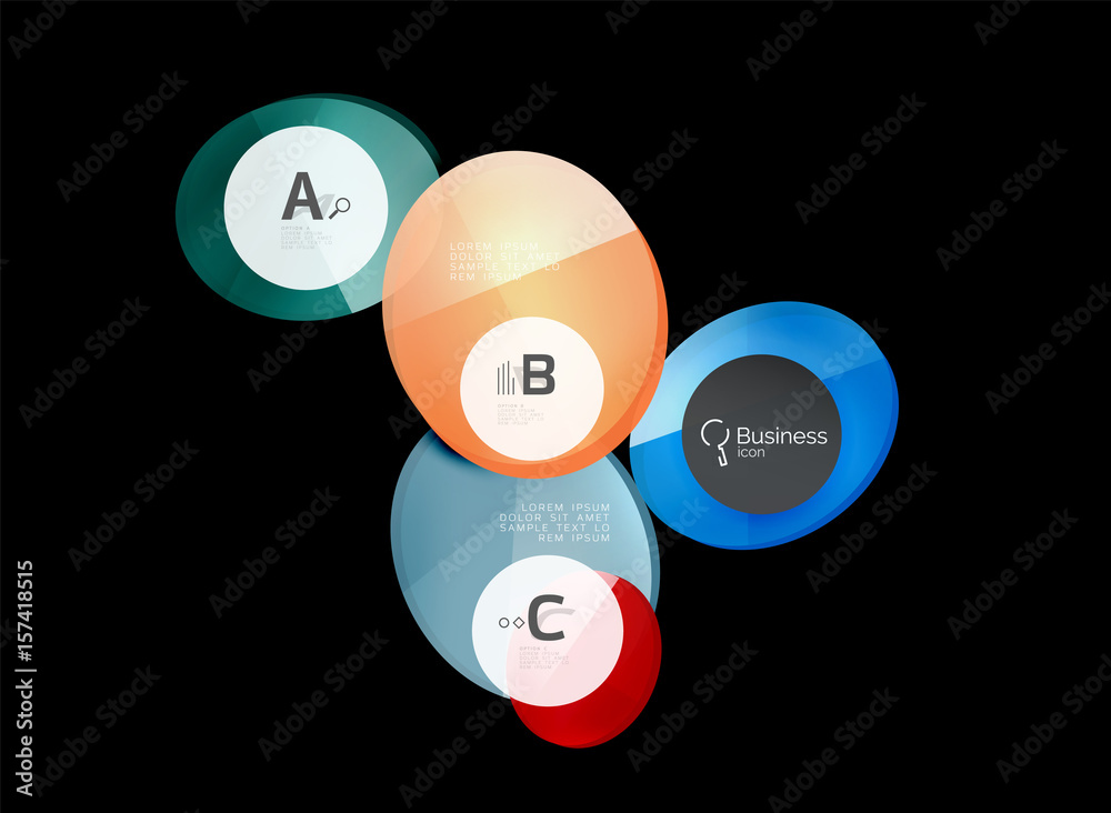 Geometrical abstract infographics banner template Geometrical abstract infographics banner template