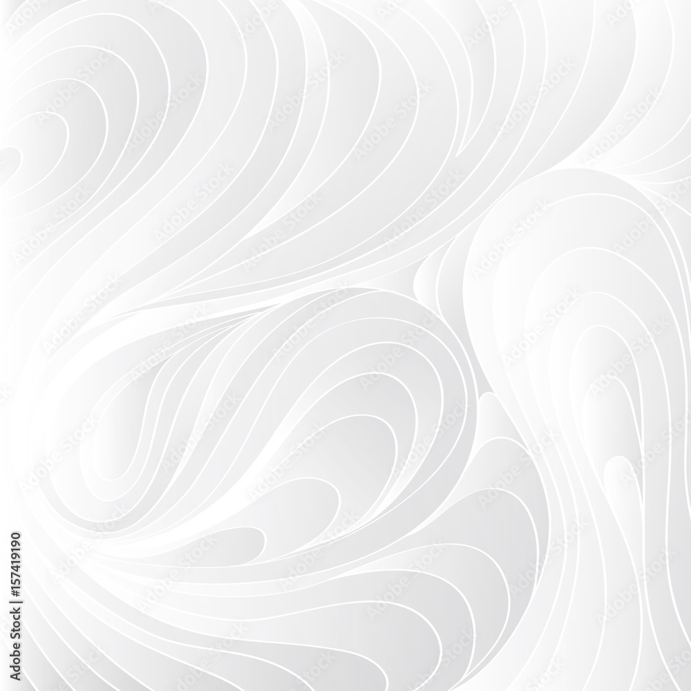 White texture. Wavy background. Interior wall decoration. 3D Vector interior wall panel pattern. White texture. Wavy background. Interior wall decoration. 3D Vector interior wall panel pattern.