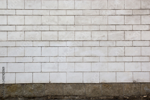 A wall of white and brown blocks  background
