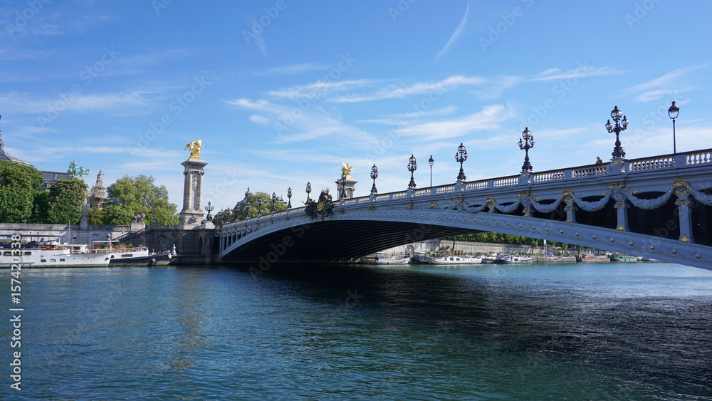 Fototapeta premium Photo of iconic Alexander III bridge, Paris, France