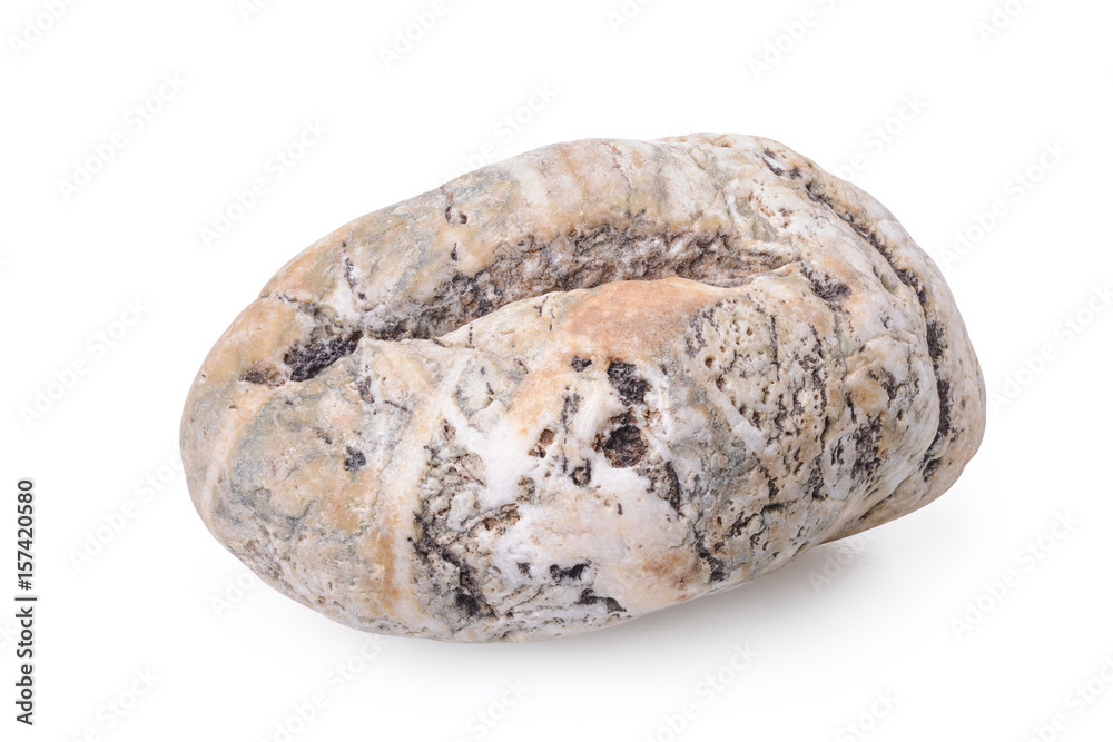 cracked pebble on white cracked pebble on white