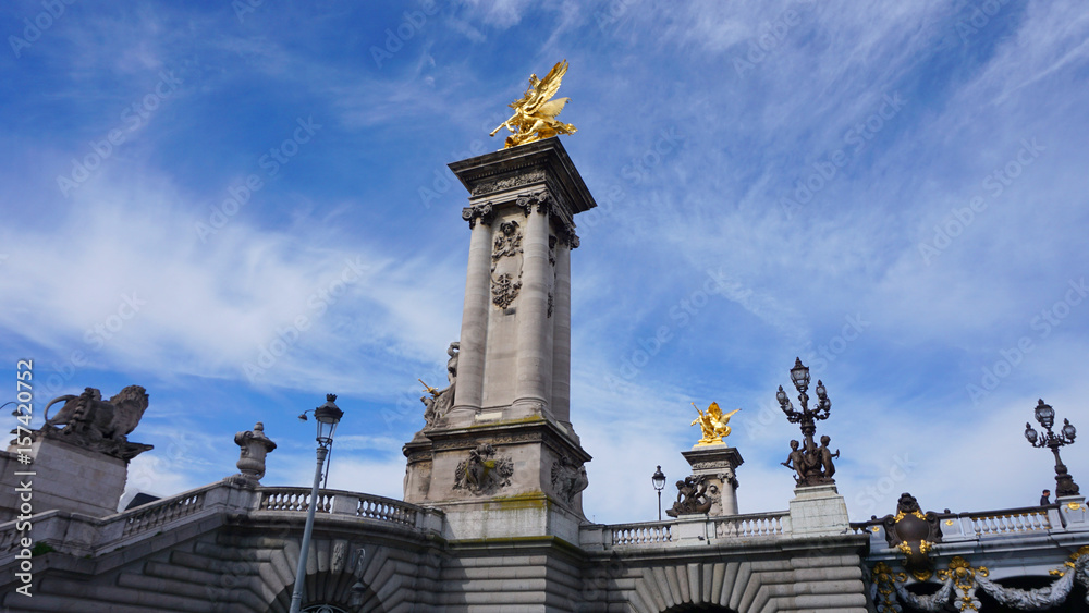 Obraz premium Photo of iconic Alexander III bridge, Paris, France