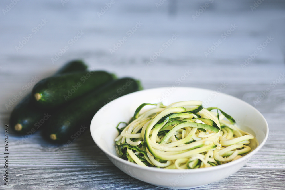 Zucchini Noodles with zucchini Zucchini Noodles with zucchini