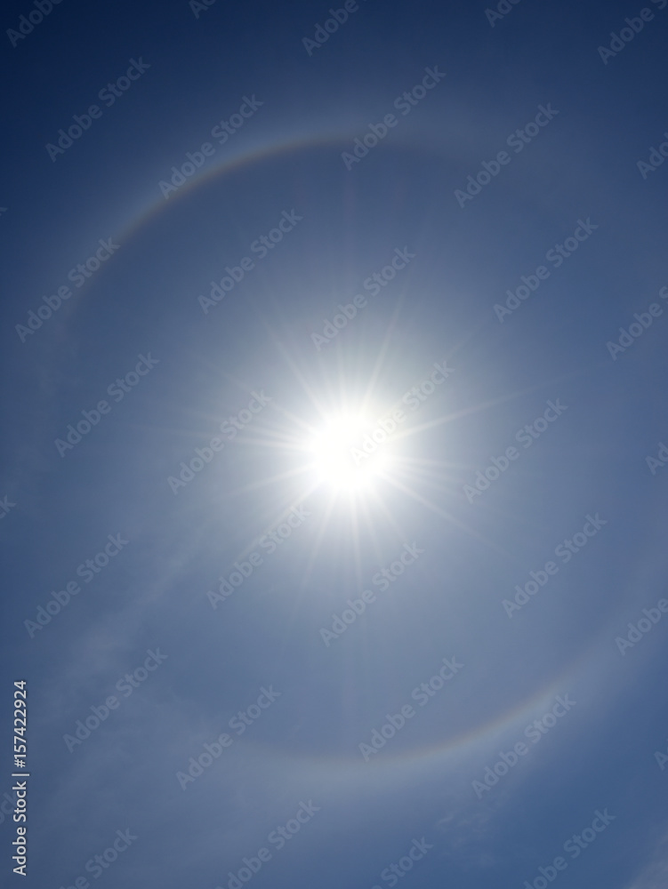 「ハロ」出現!(太陽の周囲に光の輪) 「ハロ」出現!(太陽の周囲に光の輪)