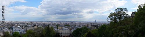View from Sacre Coeur to Paris, Montmartre, Paris, France