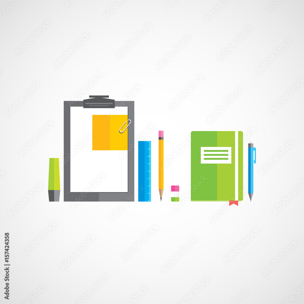 Stationery set. Stationery set.