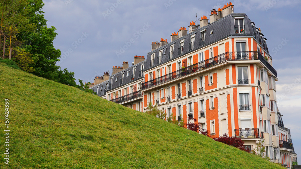 Photo of picturesque buildings in Montmartre, Paris, France