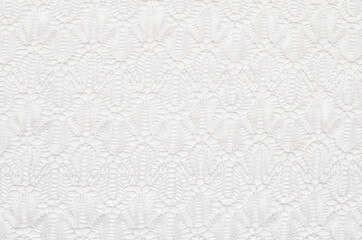 White knitted lace texture