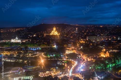 Night lights of Tbilisi