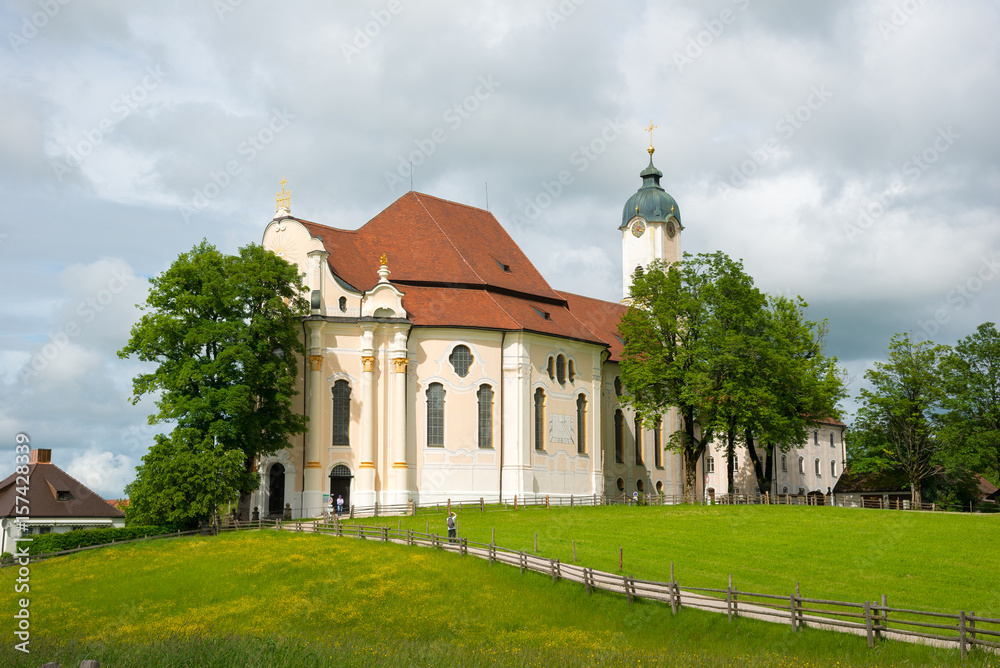 Pilgrimage Church of Wies, Bavaria, Germany. Pilgrimage Church of Wies, Bavaria, Germany.