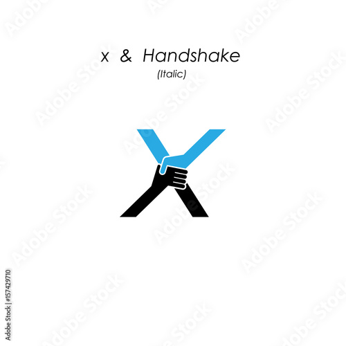 Creative x- letter icon abstract logo design vector template.Business offer,partnership icon.Corporate business and industrial logotype symbol.