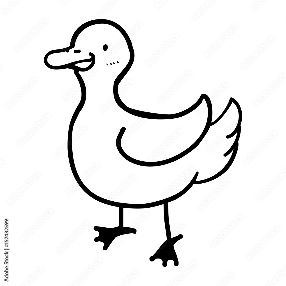Duck bird cartoon icon vector illustration graphic design Duck bird cartoon icon vector illustration graphic design