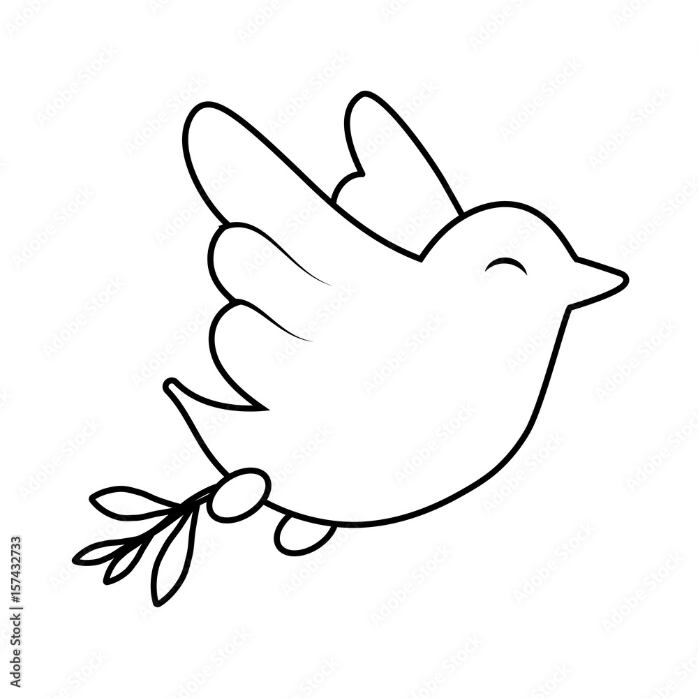 Dove bird symbol icon vector illustration graphic design Dove bird symbol icon vector illustration graphic design