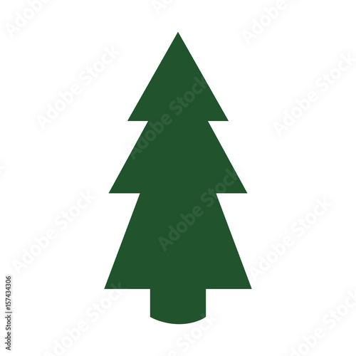 Tree pine christmas icon vector illustration graphic design