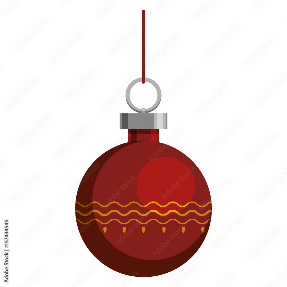 Christmas decorative ball icon vector illustration graphic design Christmas decorative ball icon vector illustration graphic design