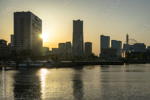 Sunset in Yokohama -                      