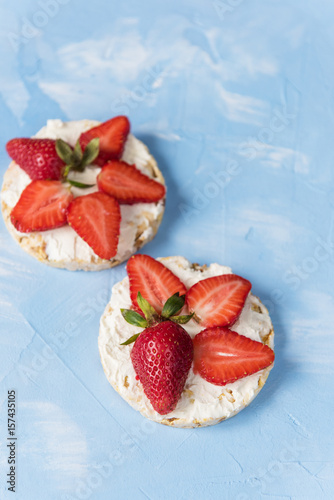 Strawberry sandwiches with ...