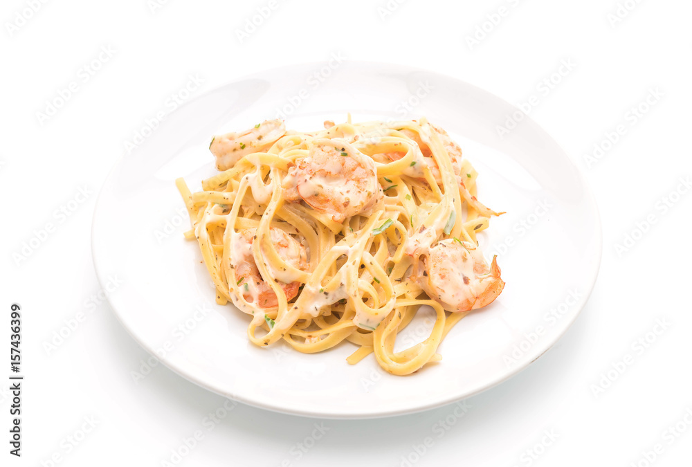 fettuccini pasta with shrimp