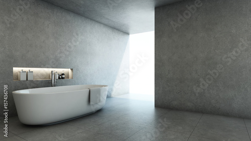Bathroom design Modern & Loft -3D render