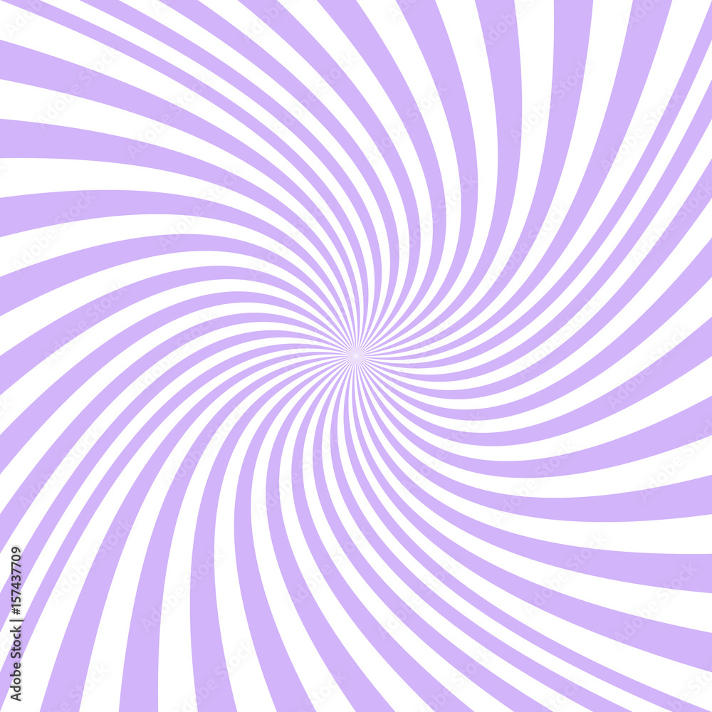 Spiral background from purple and white rays Spiral background from purple and white rays