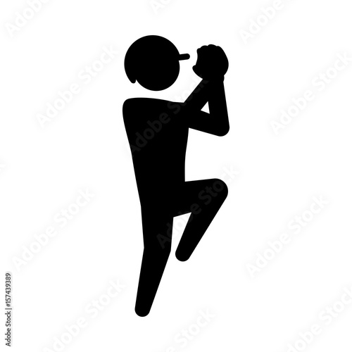 Wallpaper Mural Baseball player pictogram icon vector illustration graphic design Torontodigital.ca