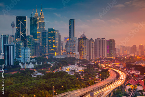 Kuala Lumpur. Cityscape image of Kuala Lumpur, Malaysia during sunset. 