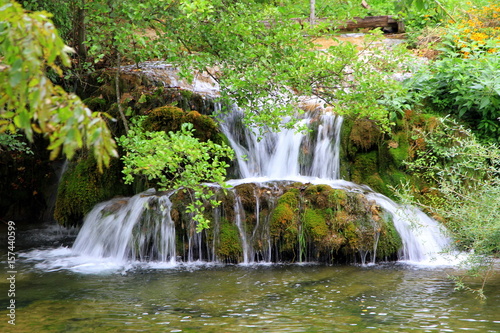 Picturesque waterfall in Rastoke, the hidden jevel of Croatia near the Plitvice park © Mark