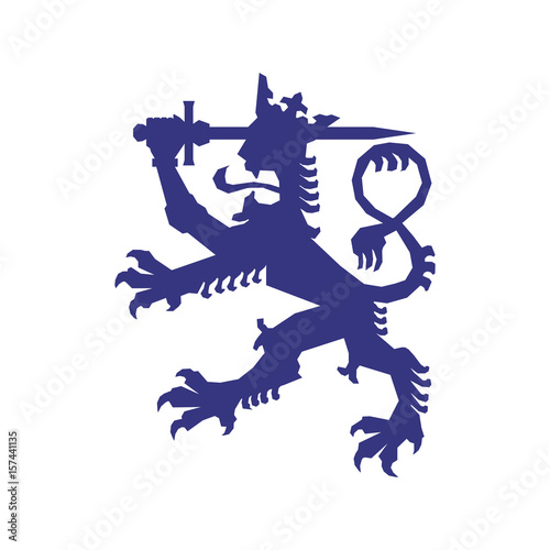 Finland animal symbol icon vector illustration graphic design