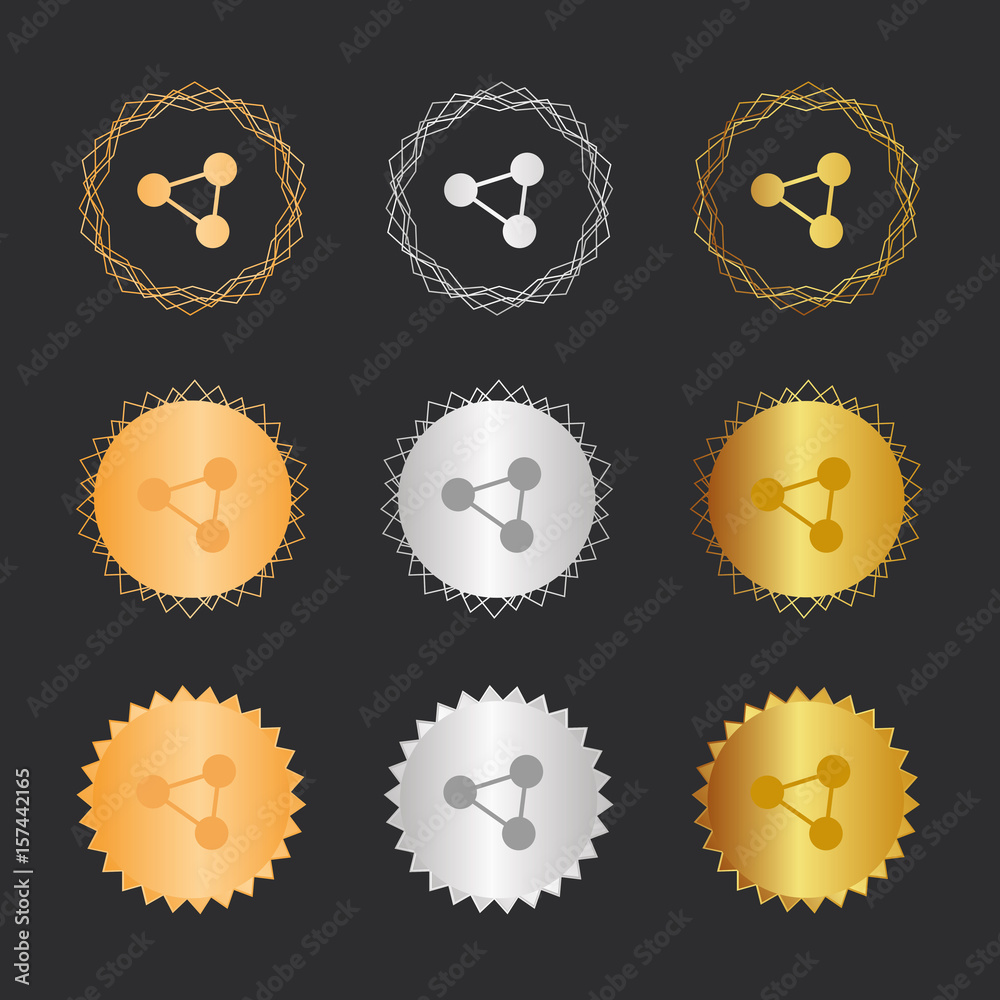 Netzwerk - Bronze, Silber, Gold Medaillen Netzwerk - Bronze, Silber, Gold Medaillen