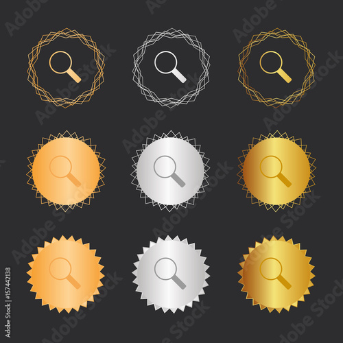 Lupe Zoom - Bronze, Silber, Gold Medaillen