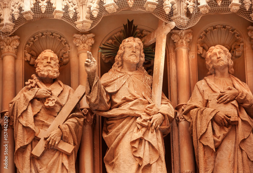 Christ Disciple Statues Monestir Monastery of Montserrat Catalonia, Spain