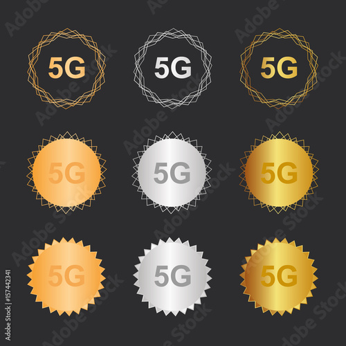 5G - Bronze, Silber, Gold Medaillen