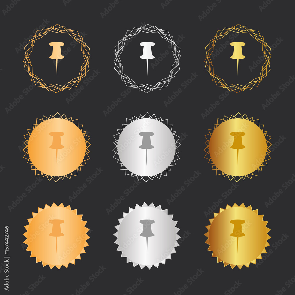 Pinnwand Pin - Bronze, Silber, Gold Medaillen Pinnwand Pin - Bronze, Silber, Gold Medaillen