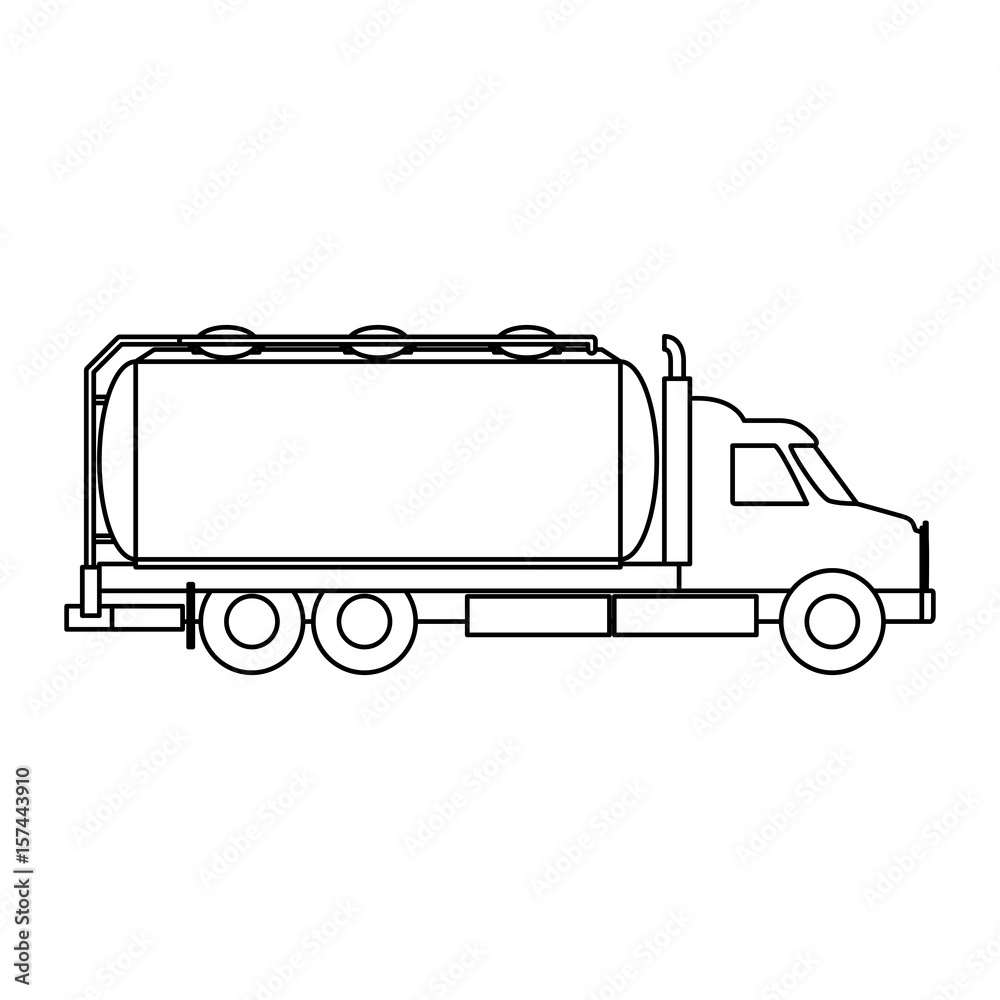 Cargo truck vehicle icon vector illustration graphic design